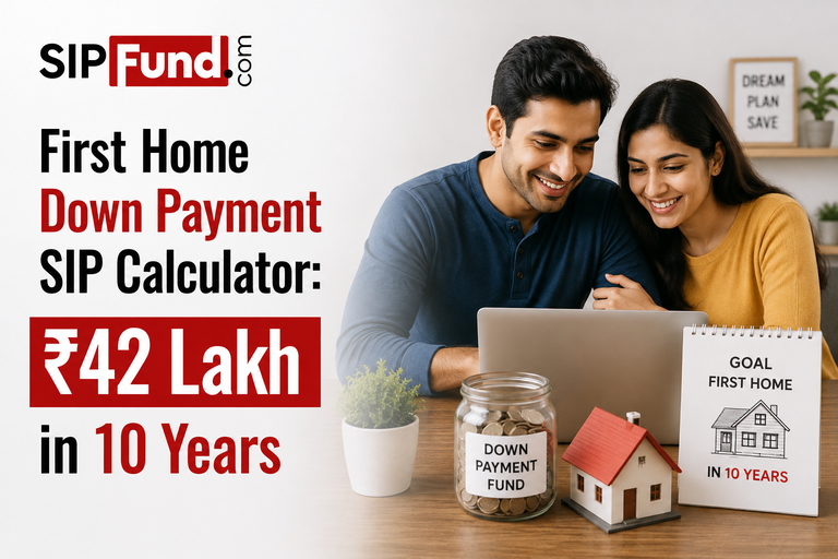 First Home Down Payment SIP Calculator: ₹42 Lakh in 10 Years